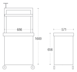 Emergency Trolley Crash Cart (S.S M.S)