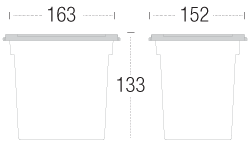 Sharp Containers Dimensions