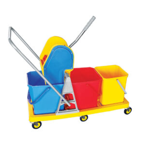 Wringer Mop Trolleys - Triple Bucket (48 Ltr)